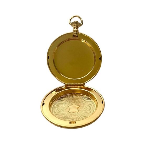 Vintage Gold Plated Pocketwatch Case Locket Shield Crest A La Carte - Picture 5 of 10